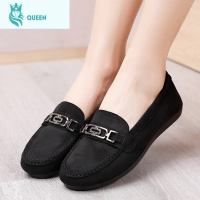 恋名媛新款女士春秋单鞋妈妈鞋软底防滑豆豆鞋老北京布鞋舒适平底孕妇鞋孕妇鞋