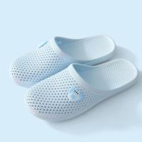 恋名媛优质软底洞洞鞋女ins潮防滑沙滩鞋情侣包头拖鞋护士孕妇夏季凉鞋孕妇鞋