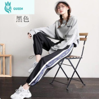 恋名媛孕妇裤子春秋款外穿长裤时尚潮妈宽松大码休闲运动裤春季九分春装孕妇裤子