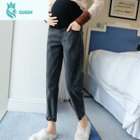 恋名媛孕妇裤春秋外穿薄款牛仔裤宽松休闲大码小个子潮妈时尚春孕妇裤子孕妇裤子