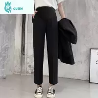 恋名媛孕妇裤子春秋外穿直筒裤春夏季女薄款时尚潮妈孕妇打底裤春装夏装孕妇裤子