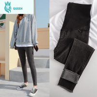 恋名媛孕妇牛仔裤春款直筒打底裤夏时尚显瘦小脚裤春秋款裤子外穿春装潮孕妇裤子