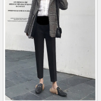 恋名媛孕妇装2021春夏装新款簿款韩版时尚九分西装职业直筒孕妇托腹裤潮孕妇裤子