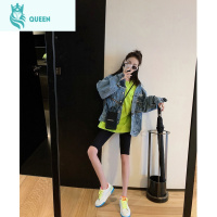 恋名媛孕妇短裤夏季五分打底裤时尚春秋装薄款外穿黑色紧身液体裤子潮妈孕妇裤子