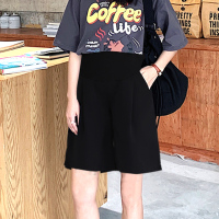 恋名媛孕妇短裤子春夏装薄款夏季女垂感时尚外穿五分西装裤宽松阔腿中裤孕妇裤子