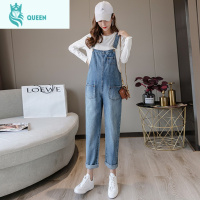 恋名媛孕妇背带裤牛仔外穿孕妇裤子夏季春季时尚款孕妇装春装夏装春秋款孕妇裤子