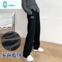 恋名媛孕妇裤子秋冬外穿时尚加厚加绒长裤冬季阔腿运动打底棉裤秋装冬装孕妇裤子