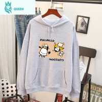 恋名媛孕妇装遮肚不显怀大码长袖女上衣秋宽松ins棉日系古着卫衣女秋孕妇上衣