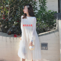 恋名媛哺乳衣2021春季套装可喂奶裙子辣妈时尚宽松孕妇雪纺连衣裙两件套孕妇上衣孕妇装