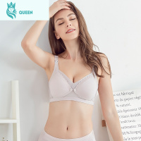 恋名媛哺乳内衣孕妇专用文胸期棉产后女聚拢防下垂前开扣喂奶胸罩孕产妇文胸