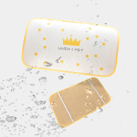 恋名媛婴儿枕头夏季冰丝透气凉爽男女儿童枕席子夏天吸汗舒适宝宝枕头套