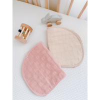 恋名媛爱予宝贝棉12层纱布0-4M新生儿枕头加厚枕巾舒适宝宝枕垫2条装