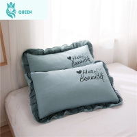 恋名媛枕套一对装水洗棉夏季单人儿童一只装枕芯套成人整枕头皮48x74cm