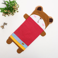 恋名媛熊宝宝婴儿枕头枕套棉卡通儿童荞麦加长定型枕防偏头0-1-3-6岁