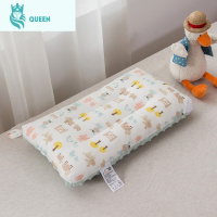 恋名媛可水洗定型枕头棉儿童枕套豆豆绒30x50四季通用3-6岁小学生专用
