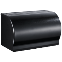 太空铝厕纸架黑色 厕纸盒厕所纸巾盒卫生间卫生纸盒防水手纸卷架
