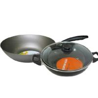 苏泊尔套装锅T0904Q爱家两件套精铸铁锅炒锅搪瓷汤火锅锅具组合明火燃气电磁炉通用32厘米炒锅+26厘米汤锅