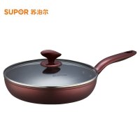 苏泊尔/SUPOR煎锅火红点近锅不粘锅PJ28K4电磁炉明火通用平底锅28cm有盖少油烟