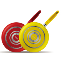 苏泊尔火红点28cm煎锅平底锅不粘锅煎牛排煎蛋锅 燃气明火专用PJ28E1-颜色随机