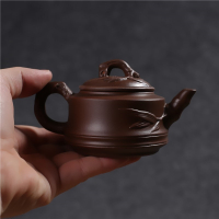 正宗紫砂壶半手工仿名家茶壶朱泥大小号三友壶潮汕功夫茶具家用壶