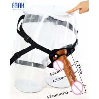 千爱QLOVES穿戴23.5*5.5cm仿真超大超长超粗阳具同性恋成人用品