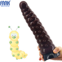 千爱FAAK种马色毛毛虫肤质仿真按摩棒G点刺激硅胶肛塞阳具