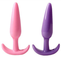 中号软胶女性后庭肛塞女用男用肛塞自慰器G点后庭拉珠 情趣用品