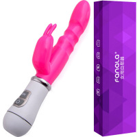 法娜拉女用振动棒硅胶AV按摩棒道G点刺激女人帝高潮全自动转珠伸缩震动棒静音防水玩具是女性自慰器成人情趣用品