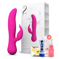 SWAN加拿大绽放真爱天鹅G点刺激旋转双点振动棒女用自慰器按摩棒