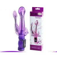 三点夹击刺激震动棒多频震动g点按摩棒后庭女用