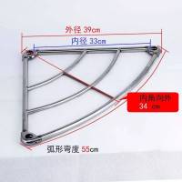 加厚多层不锈钢洗脸盆架子六层三角架厨房卫生间落地置物架面盆架