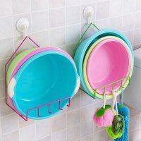 强力吸盘脸盆挂钩浴室卫生间挂洗脸盆面盆架置物架无痕免钉挂架