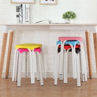 塑料凳子方凳客厅餐桌凳加厚凳成人凳时尚创意凳塑料椅子加厚圆凳