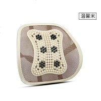 汽车按摩腰靠木珠腰垫透气网布腰托办公椅腰枕坐垫靠背