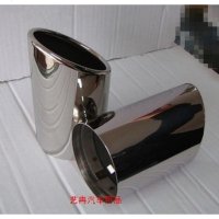 奥迪q5a5a3a1q3尾喉直插专用不锈钢a4l尾喉镀铬装饰改装尾管
