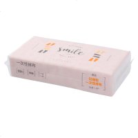 abay清洁洗碗布擦得乐一次性吸水不沾油干湿两用厨房免洗拖把懒人抹布 印花懒人抹布-抽取式-粉色