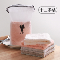 abay百洁布刷碗清洁布洗锅神器去油家用擦桌子的白洁布厨房用品擦手巾 混色12条装（ 店长推荐：比买4条能省1