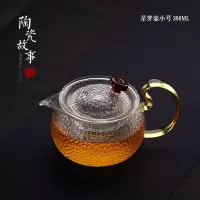 abay泡茶壶玻璃加厚耐高温红茶功夫茶具花茶壶茶杯套装家用过滤泡茶器 星萝壶300ml