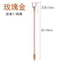 abay实木晾衣叉 松木晾衣杆撑衣杆阳台挑衣杆叉衣棍凉晒衣杆 永固五金 松木杆衣叉 玫瑰金