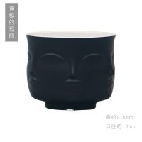 abay北欧缪斯白色陶瓷人脸花瓶 ins客厅插花器家居装饰品摆件 神秘的玛丽
