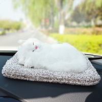 abay汽车摆件活性炭仿真猫咪狗车载竹炭包新车除甲醛除味车内去臭孕妇 扭头波斯