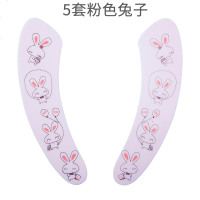 abay马桶垫家用粘贴式马桶套加厚坐便套通用马桶贴坐垫圈防水马桶圈垫 5套粉色兔子