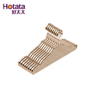 好太太(HoTaTa)防滑衣架手摇升降式晾衣架铝合金升降晾衣架衣架子挂衣防水防腐家用衣撑 金属衣撑