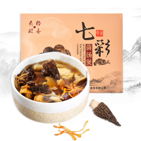 七彩菌汤煲 羊肚菌牛肝菌竹荪松茸姬松茸鸡油黄黑皮鸡枞干货汤包煲汤材料