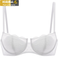 YUNWUXIN宝诗嫣蕾丝内衣女性感小胸聚拢上托胸罩薄款大胸显小少女文胸套装文胸套装
