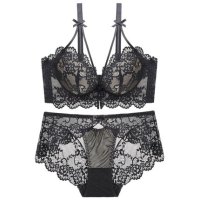 YUNWUXIN上托小胸显大加厚文胸女无钢圈聚拢超厚8CM性感胸罩内衣套装文胸套装