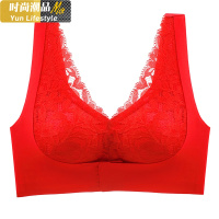 YUNWUXIN内衣女士小胸聚拢无钢圈收副乳防下垂上托美背蕾丝性感文胸罩胸罩