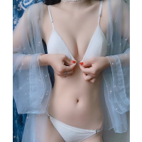 YUNWUXIN美背内衣女2020新款无钢圈法式前扣文胸性感夏季薄款聚拢胸罩胸罩