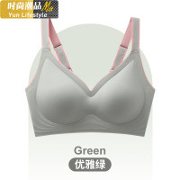 YUNWUXIN内衣女小胸聚拢无钢圈收副乳防下垂胸罩舒适撞色居家乳胶文胸胸罩