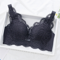 YUNWUXIN泰国乳胶内衣大码乳胶内衣大胸显小无钢圈文胸女聚拢薄收副乳调整胸罩